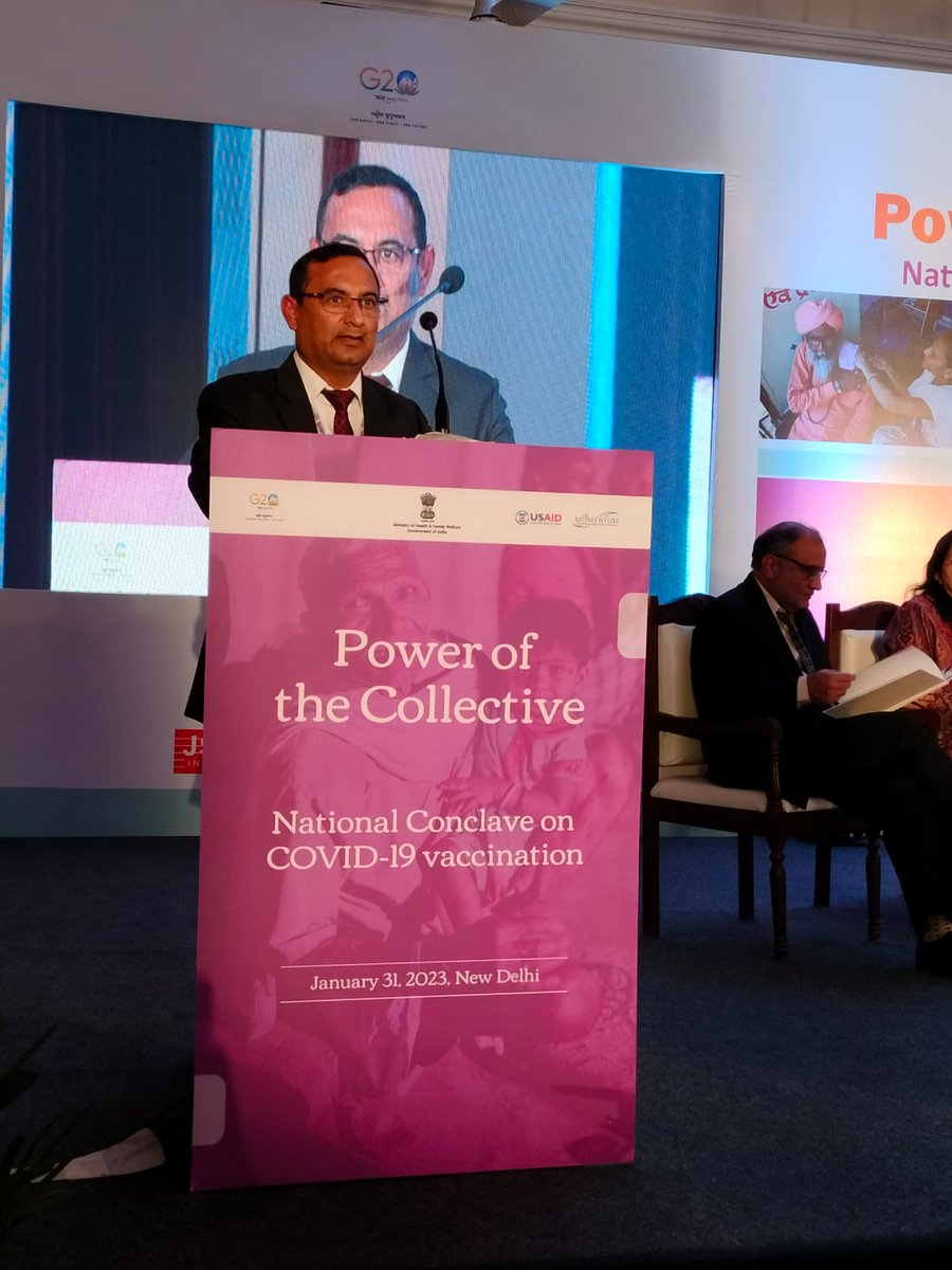 Honoured to be part of the #NationalConclave. Thank you to all stakeholders for supporting the Gov efforts. It was wonderful to witness the #CovidWarriors get felicitated by the @MoHFW_INDIA. Here's to all stakeholders and true heroes for demonstrating the #PowerOfTheCollective.