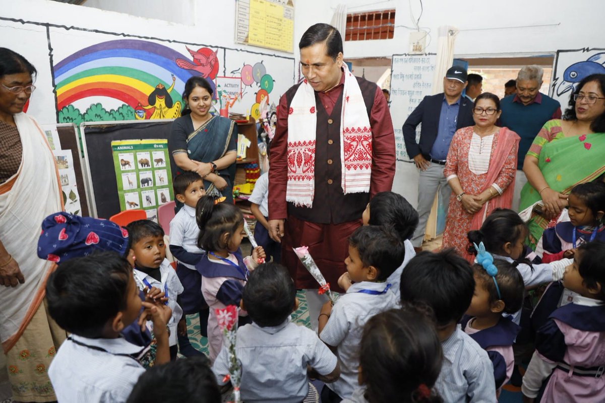 jayanta_malla's tweet photo. Anganwadi centres play a crucial role and provide an integrated package of services including supplementary nutrition, basic healthcare and pre-school education. 
On that note, as per the instructions of HCM Dr. Himanta Biswa Sarma sir, visited Bongaon Anganwadi Centre at https://t.co/PUrH8e5Dd3