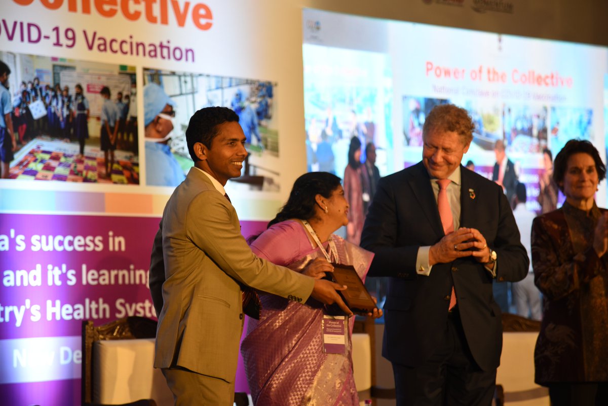 GKSoni_70's tweet photo. Honoured to be part of the #NationalConclave. Thank you to all stakeholders for supporting the Gov efforts. It was wonderful to witness the #CovidWarriors get felicitated by the @MoHFW_INDIA. Here's to all stakeholders and true heroes for demonstrating the #PowerOfTheCollective. https://t.co/nqx7qnlM4m