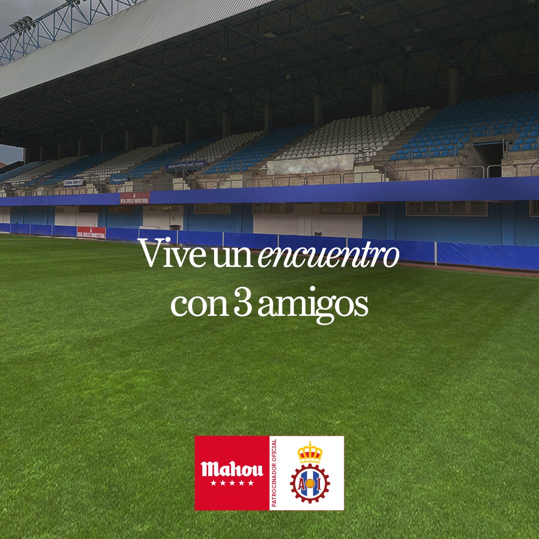 RealAvilesInd's tweet photo. 🔝 Todos lo sabemos, el fútbol es más fútbol con colegas

🍻Por eso, Mahou Cinco Estrellas te invita a ti y 3 amigos a ver los partidos ante el Bergantiños y el Arenteiro 🎟️

✅ Para participar:
🔄 Haz RT al tweet
🙌 Contesta con un GIF cómo celebrarías la victoria con tus amigos https://t.co/dvShZy2329