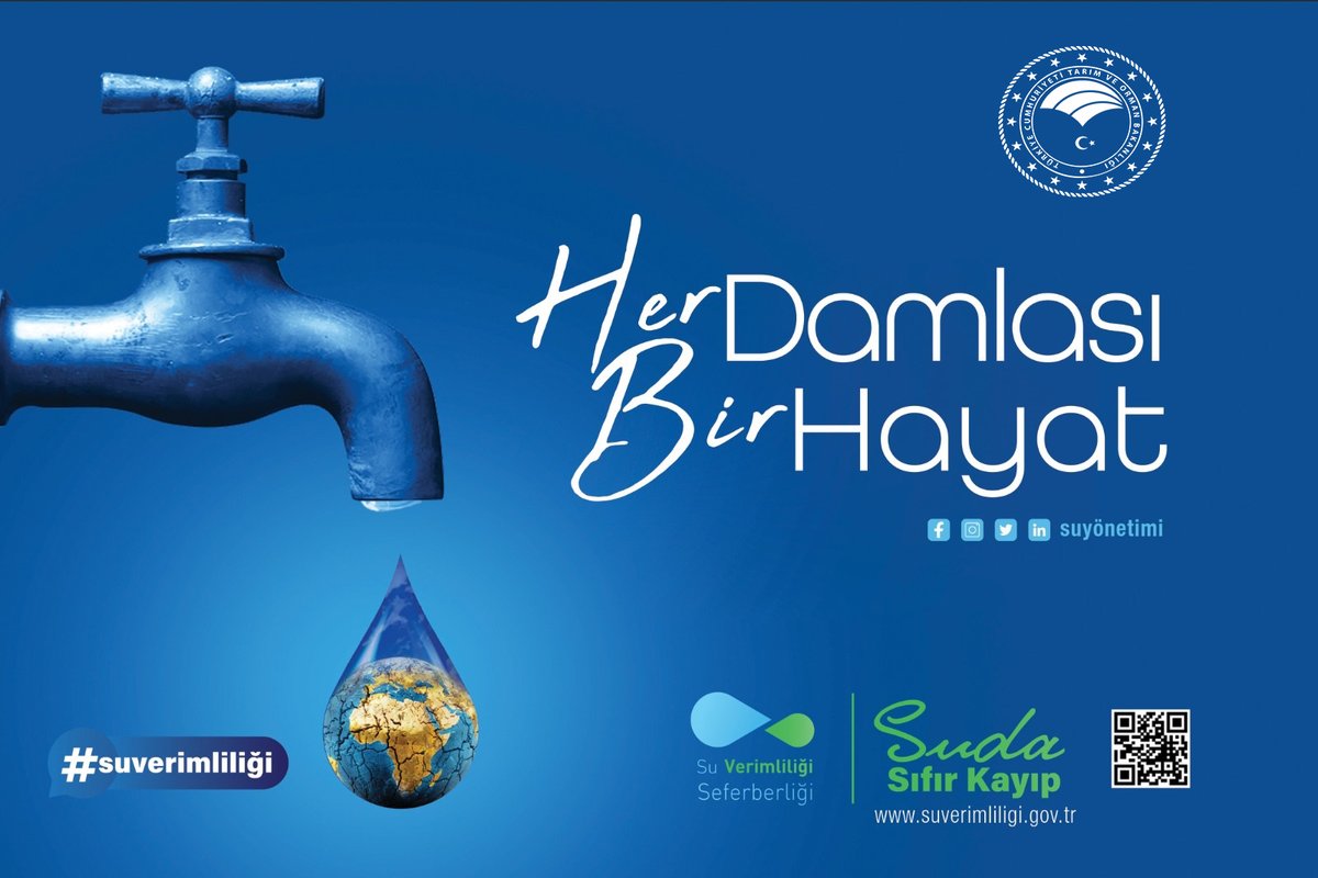 Her Damlası Bir Hayat

#SudaSıfırKayıp #SuVerimliliği #SuVerimliliğiSeferberliği