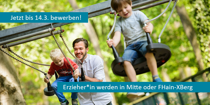 Job mit Zukunft? Hab ich! Bewirb dich jetzt für unsere berufsbegleitende Ausbildung und starte ab August mit uns in deine Zukunft als #ErzieherIn. Alle Infos zu Ausbildung und Bewerbung gibt's hier: ausbildung-erzieher-in.berlin Unsere Kinder freuen sich auf dich!