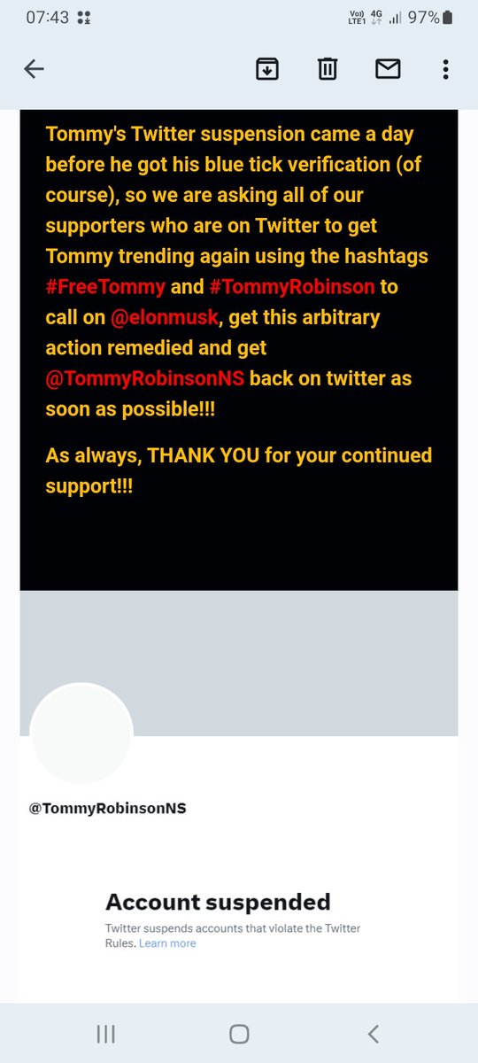 . And Again People Please...
Tommy always has our backs, let's all have his too #FreeTommy #TommyRobinson @elonmusk