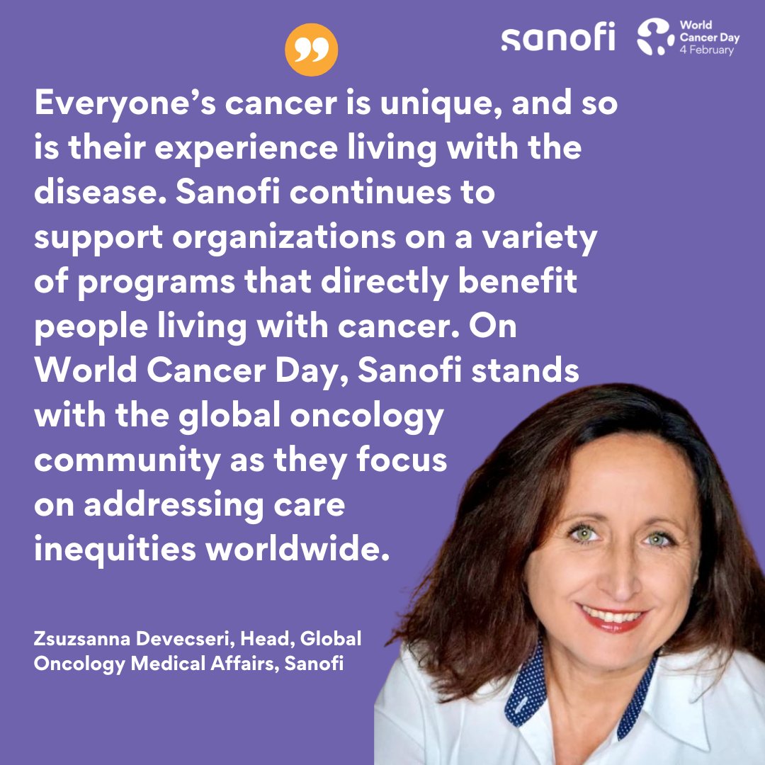 uicc's tweet photo. Wonderful to have @sanofi as our partner this #WorldCancerDay. 

A heartfelt thank you for your support. 

#CloseTheCareGap https://t.co/PMNAhHn1zm