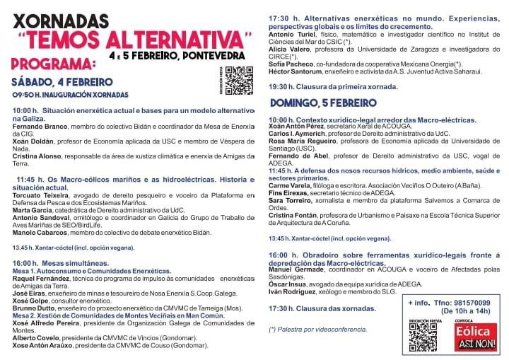 📣Lembra! temos umha cita em Ponte Vedra❗

✊Temos alternativa ao modelo de energía depredador e abusivo que nos imponhem Xunta e Estado. 

🗣️Vém e participa da construçom coletiva dumha energía justa  e sustentável!
É necessaria inscriçom previa: forms.gle/e95SFUZfM7zqi1…