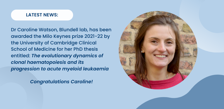 Early Cancer Institute, University of Cambridge (@earlycancercam) on Twitter photo 🍾🍾Huge congratulations to <a href="/carolinewatson/">Caroline Watson</a>, <a href="/CR_UK/">Cancer Research UK</a> clinical research fellow, who has been awarded the prestigious Milo Keynes award for her outstanding PhD thesis. Very will deserved!
<a href="/jrblundell/">Jamie Blundell</a> lab
earlycancer.cam.ac.uk/news/caroline-… 🍾🍾Huge congratulations to <a href="/carolinewatson/">Caroline Watson</a>, <a href="/CR_UK/">Cancer Research UK</a> clinical research fellow, who has been awarded the prestigious Milo Keynes award for her outstanding PhD thesis. Very will deserved!
<a href="/jrblundell/">Jamie Blundell</a> lab
earlycancer.cam.ac.uk/news/caroline-…