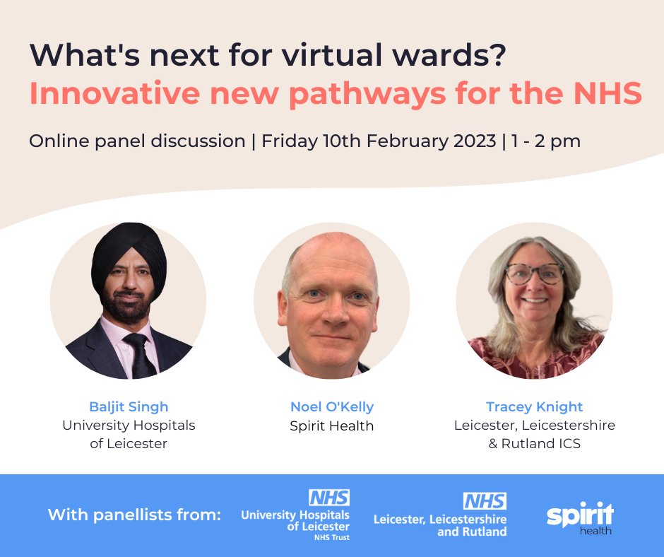 Expanding #virtualwards so people can receive hospital-level care at home is a key goal in <a href="/NHSEngland/">NHS England</a>'s recovery plan.

But how can they be applied to conditions like #colorectalcancer &amp; #orthopaedics? 💡

Find out from #NHS panellists in our webinar: bit.ly/whats-next-web…