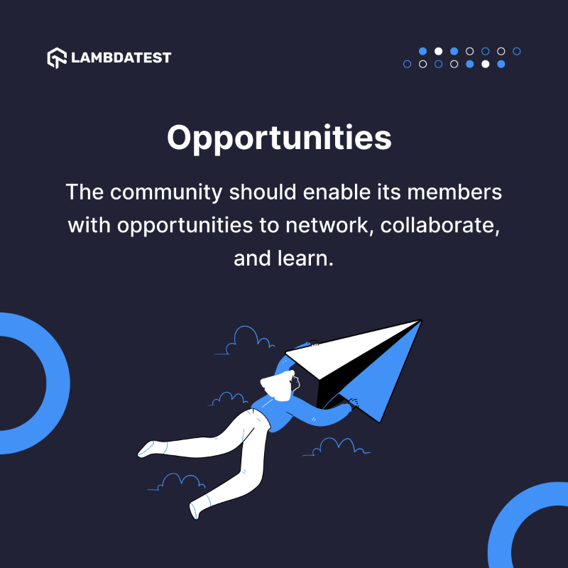 testmuai's tweet photo. The power of a community can be life-transforming. It opens up new opportunities and is a constant source of knowledge and guidance. #LambdaTestCommunity is for QA testers and developers who want to learn from each other and create a positive impact.
Join ⬇️
#LambdaTestYourApps