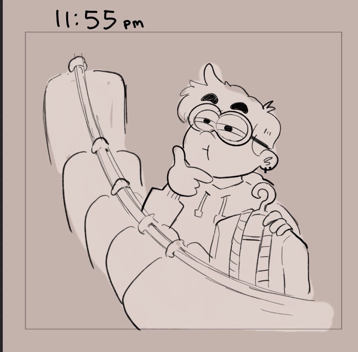 spending hourly comics day eve picking the outfit I'm gonna keep drawing all day 