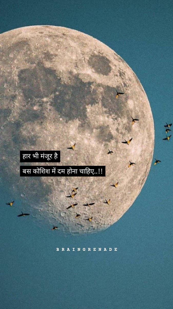 _braingrenade's tweet photo. हार भी मंजूर है
बस कोशिश में दम होना चाहिए..!! https://t.co/8j8sbpX7vc