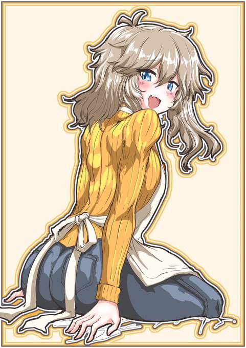 今日は縦セタGパンエプロンの春日部つむぎちゃんです 