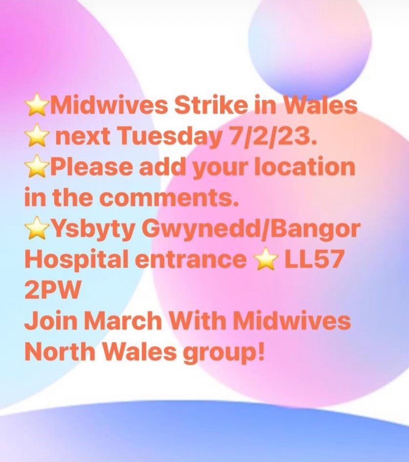 🏴󠁧󠁢󠁷󠁬󠁳󠁿‼️ #MidwivesStrike #Wales ‼️🏴󠁧󠁢󠁷󠁬󠁳󠁿
                       ⭐️   7/2/23   ⭐️