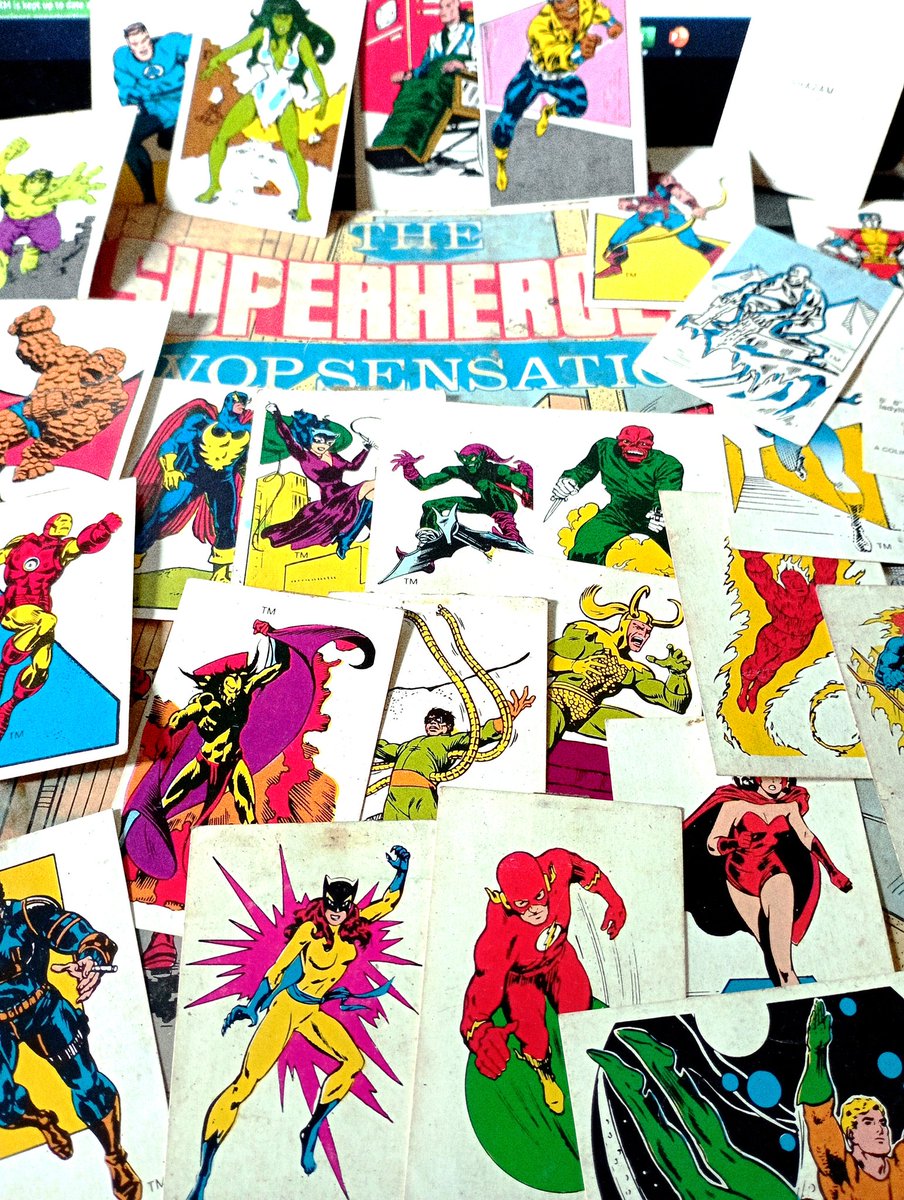 LankanRealist's tweet photo. Found this lil gem hidden away amongst some old stuff today... Who else collected these #Superhero cards back in the day? 
#Nostalgia #Superherocards #90s
#Colombolife https://t.co/NW0fmNTaVi