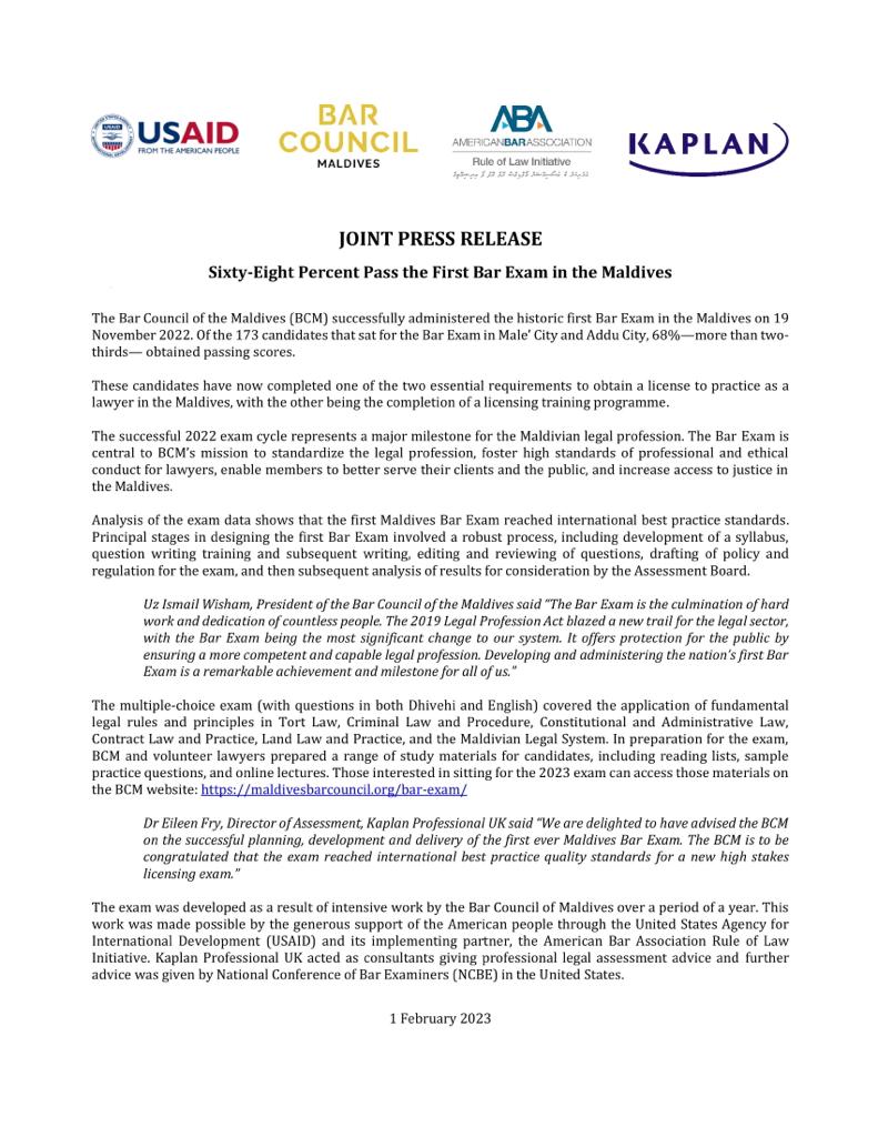 Bar Council of the Maldives tweet media