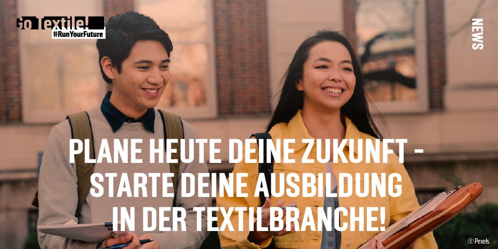 go_textile's tweet photo. Halbjahreszeugnis in der Tasche? Los geht´s! 🚀 Ob technisch, kreativ oder naturwissenschaftlich - in der #Textilbranche gibt es viele #Ausbildungen. Schicke jetzt deine #Bewerbungen &amp; starte erfolgreich ins #Ausbildungsjahr 2023. Infos hier: https://t.co/qIH5QFCeKL
#gotextile https://t.co/Mry2kZ9TSu
