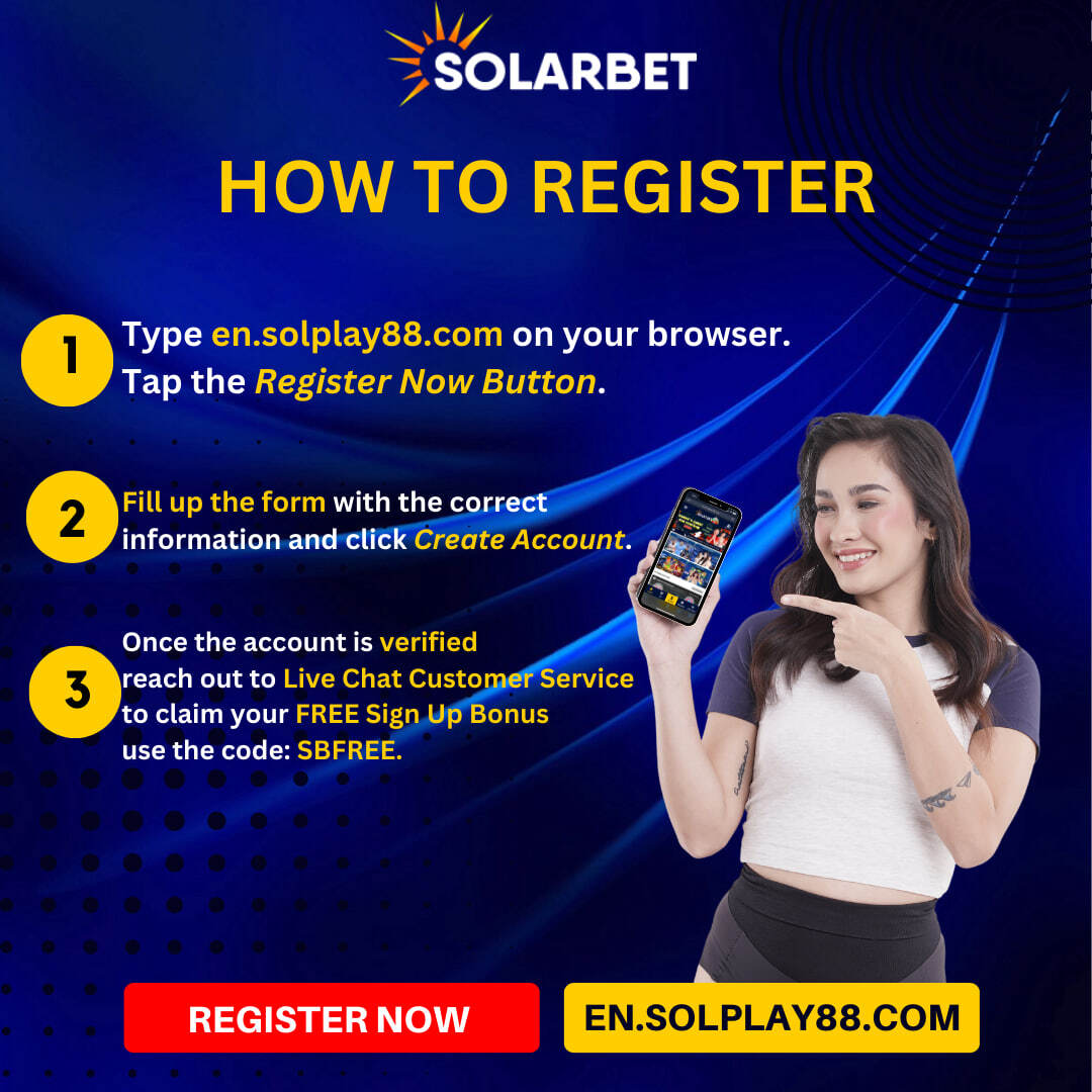 AsiaSolarbet's tweet photo. Jumpstart your journey with Solarbet with a hands-on guide to making sure you are prepared for online betting.📲💻
Sign up here 🌐 https://t.co/evRCvikjJj  and claim Free $25 Sign Up Bonus!

☎️ Contact our Live Chat Customer Service for assistance
#solarbet #freecredits #casino # https://t.co/XpGbrSLFYw