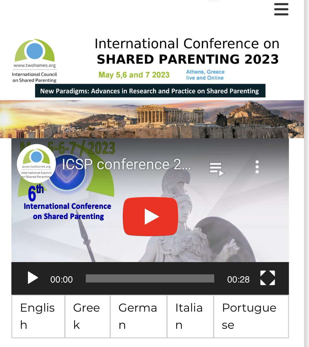 JodiPawluski's tweet image. Looking forward to our session on the @ParentalBrain at #ICSP2023 this May - co-chairing with @Dalla_Christina . Speakers: @susanna_carmona @PVrticka 

athens-2023.org 

#sharedparenting #neuroscience #parentalbrain