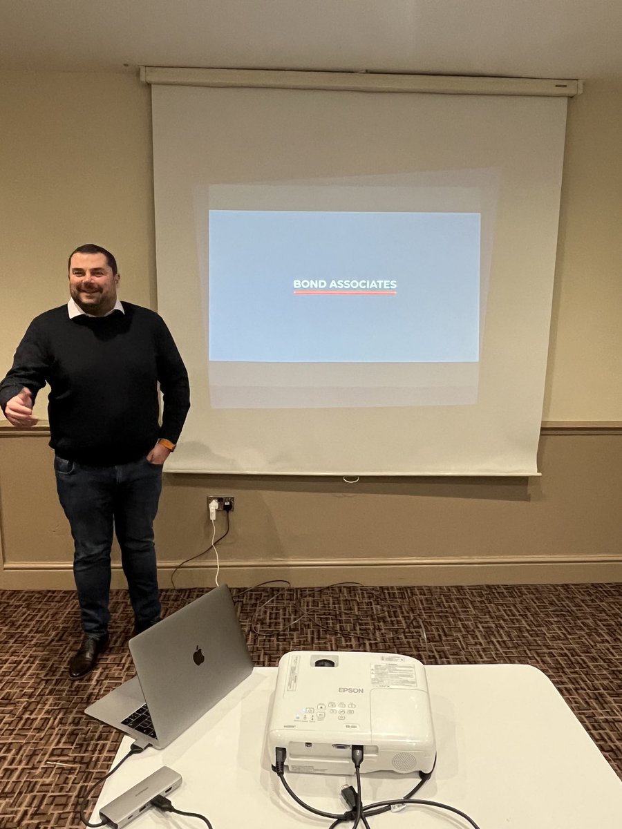 Our own Jon Bray telling South Manchester’s finest networking group about his great business Bond Associates