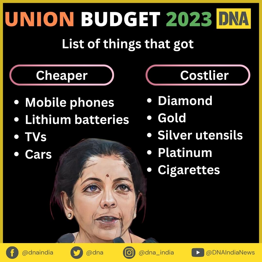 Price of mobile phones, lithium batteries, cars, etc are expected to get cheaper as FM Sitharaman announced a cut on customs duty.

#NirmalaSitharaman | #CustomDuty | #Budget2023 | #UnionBudget2023 

dnaindia.com/personal-finan…