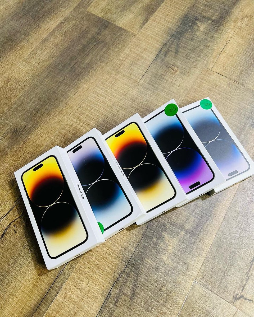 wisegadget's tweet photo. Updated price 
New iPhone 14pro max (Esim)
128gb-#910k
256gb-#960k
512gb-#1million https://t.co/J208BVyWu7