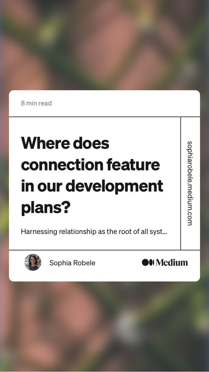 “…human capabilities are not things in themselves but emergent properties of networks of connections. But we tend to still treat the site of the capability as the fixed, tangible, quantitatively measurable ‘thing’ we have transferred to a person […]” link.medium.com/M8Sf5haH3wb