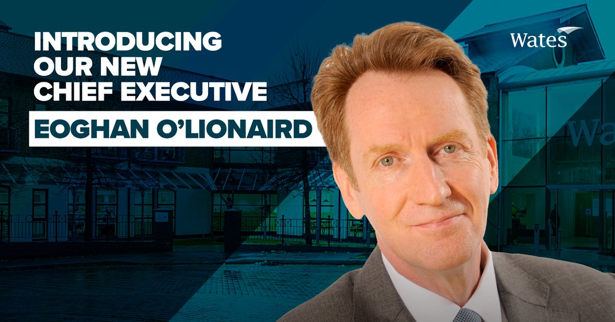 WatesGroup's tweet photo. We’re pleased to welcome Eoghan O’Lionaird as our new Chief Executive starting on 20 February. Eoghan brings years of senior level experience to the role, from FTSE-listed UK companies to multinational corporations. #businessgrowth #chiefexecutive https://t.co/YouzvR1tBY https://t.co/VVCNXAhKC8