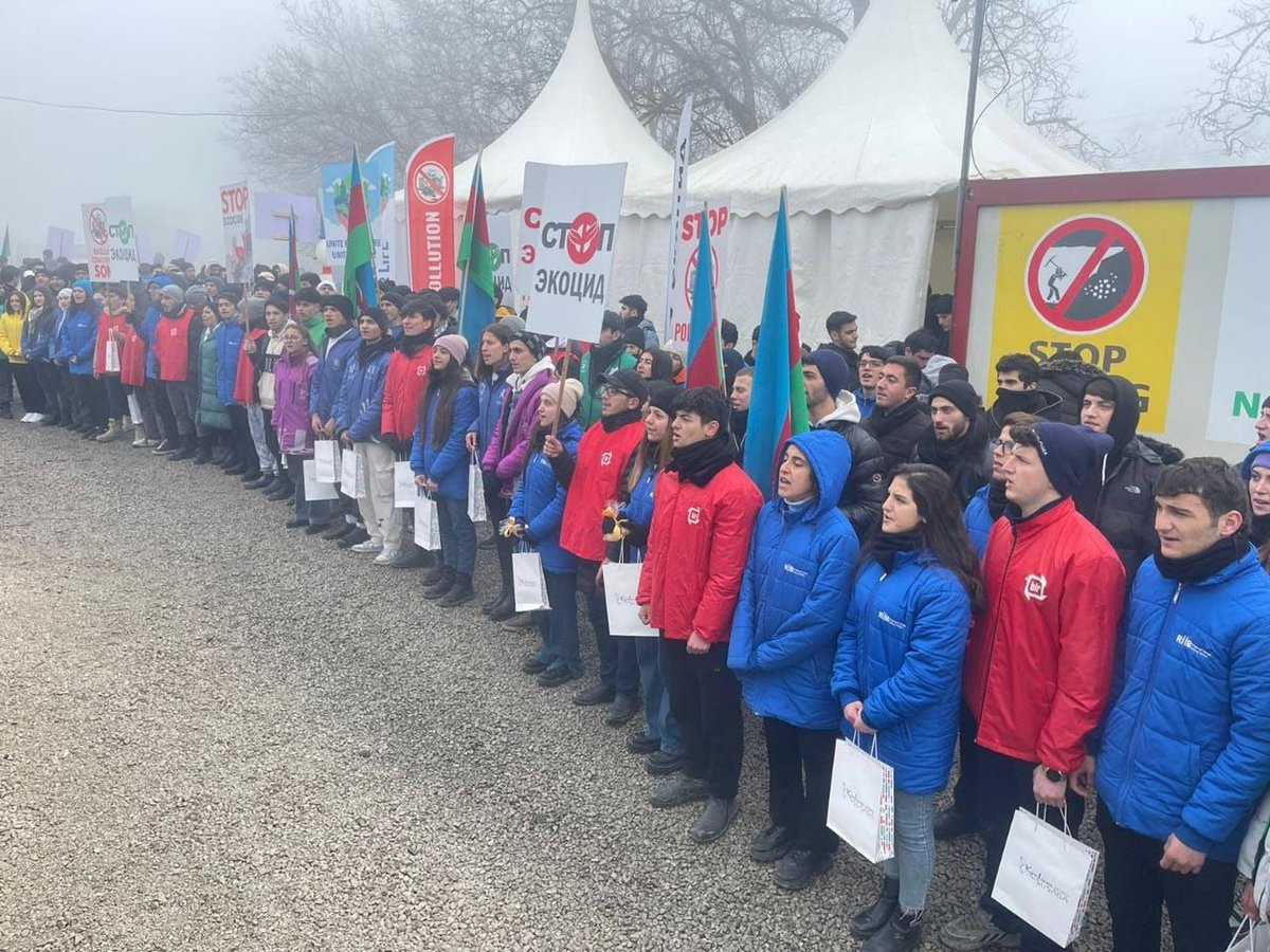 SabuhiABBASOV's tweet photo. 52 günün qəhrəmanları: “Könlüm Şuşada 2023” adlı tədbir çərçivəsində ekoaksiya iştirakçıları təbrik edilib
Eşq olsun hər birinizə, əziz gənclər! #RİİB #ASGA #EkoAksiya #StopEkoTerror
https://t.co/ijJio7ZOOD https://t.co/4wonToGaq9