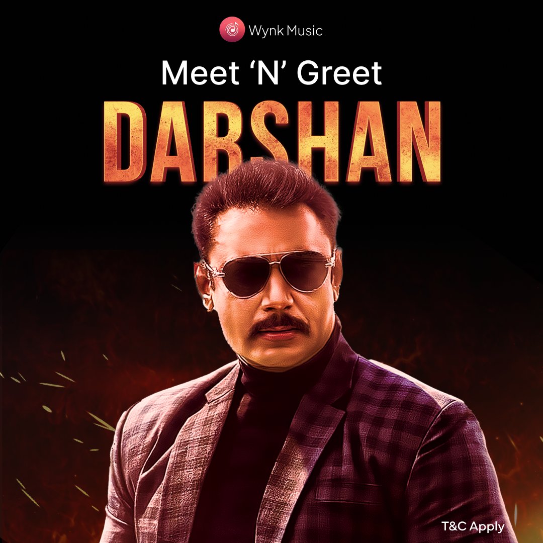 Want to meet Nimma Darshan?? 🤩 It's his birthday month but the gift is from him to us! Well here's your chance!! 😍 Participate in the Meet N Greet with Darshan contest and the top 5 winners will get the opportunity to meet the man himself!! 🥳 Album: wynk.in/u/stUqY7u18