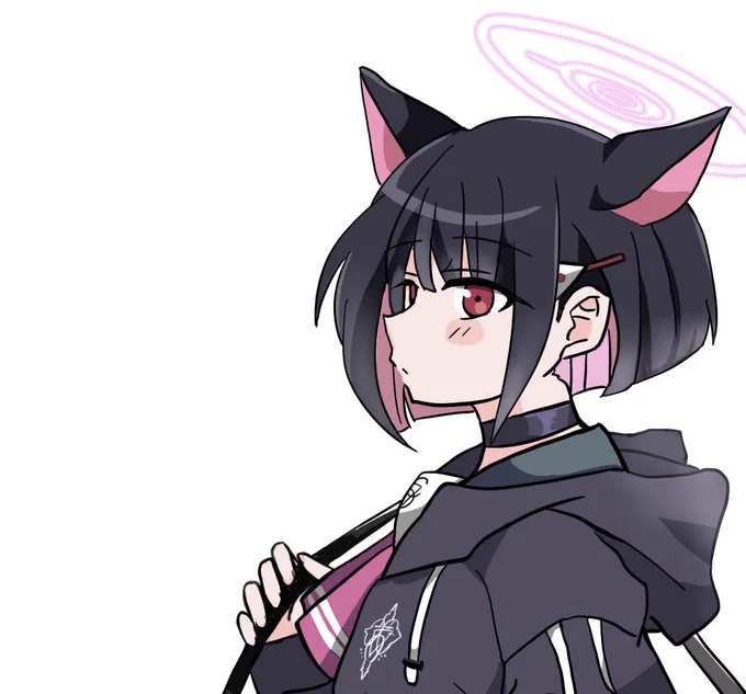 久しぶりのブルアカ絵カズサ練習 #ブルアカ 