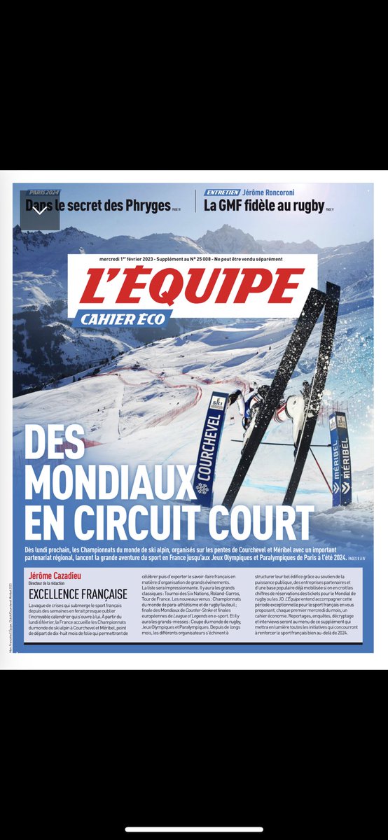 FredGala1's tweet image. Il est né et bien né, le cahier eco de ⁦@lequipe⁩ … ⁦@Cazadieu⁩ ⁦@MathieuLachkar⁩… En attendant les suivants 🌞