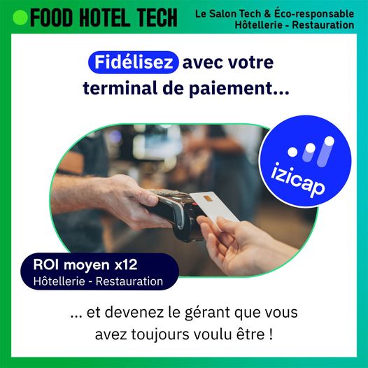 Izicap (@izicap) on Twitter photo Vous รชtes restaurateur ou hรดtelier et vous cherchez ร crรฉer du lien avec vos clients, mieux les fidรฉliser, et mรชme toucher une nouvelle clientรจle ?
Retrouvez-nous au <a href="/foodhoteltech/">Food Hotel Tech</a> - ๐ฌ๐ญ๐๐ง๐ ๐
๐๐ - le 14 et 15 mars prochain !
On a LA solution quโil vous faut ๐ฅ
#FHT2023 Vous รชtes restaurateur ou hรดtelier et vous cherchez ร crรฉer du lien avec vos clients, mieux les fidรฉliser, et mรชme toucher une nouvelle clientรจle ?
Retrouvez-nous au <a href="/foodhoteltech/">Food Hotel Tech</a> - ๐ฌ๐ญ๐๐ง๐ ๐
๐๐ - le 14 et 15 mars prochain !
On a LA solution quโil vous faut ๐ฅ
#FHT2023