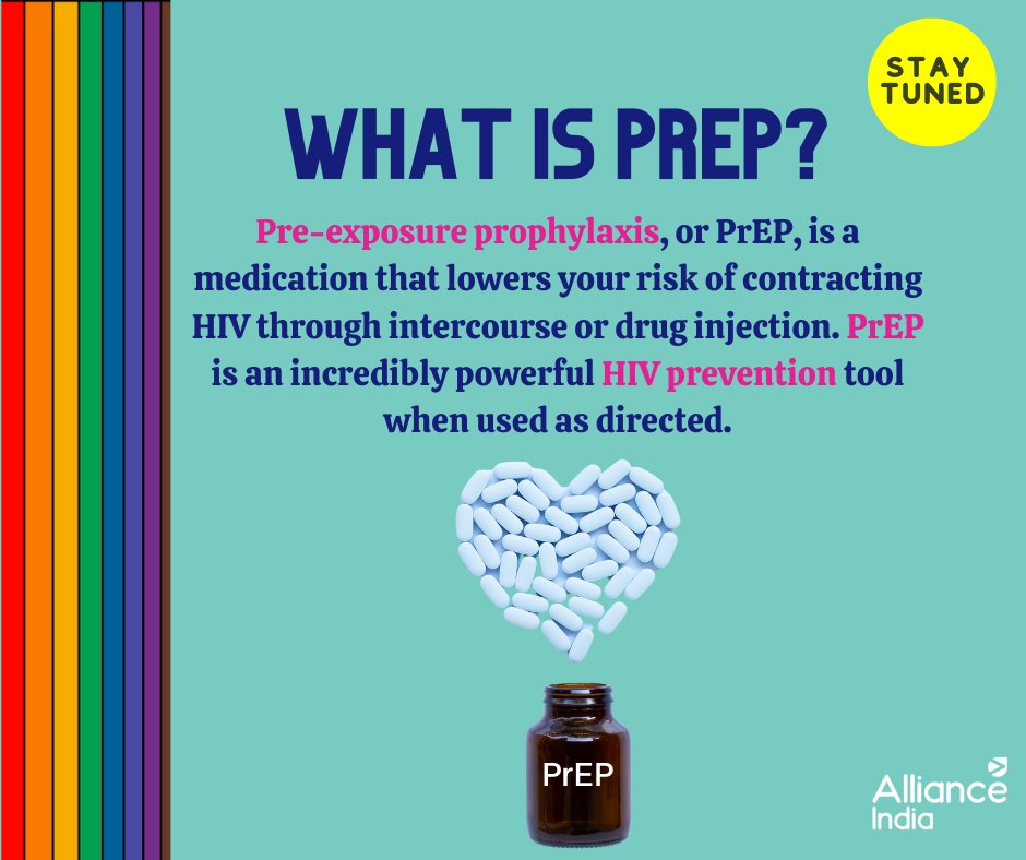 AllianceinIndia's tweet photo. Stay tuned to learn more about PrEP also called Pre Exposure Prophylaxis. Coming up soon!
#prep #HIV #reproductivehealth #MSM #FSW #healthcare #allianceindia https://t.co/AAqLggHnrF