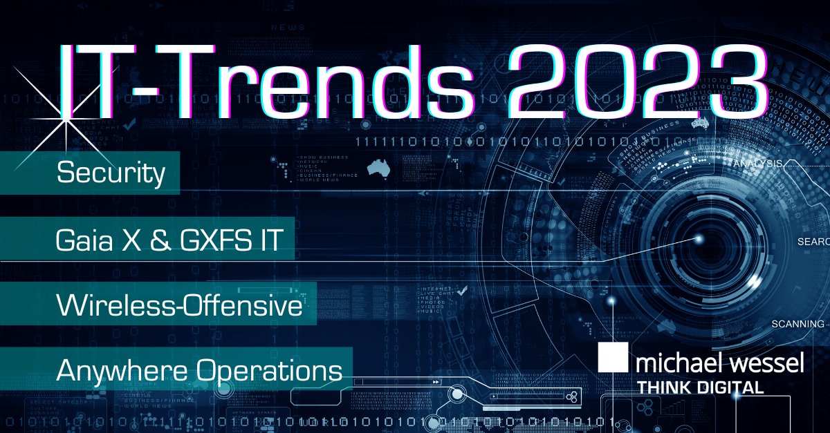 michael_wessel's tweet image. Ob #wireless, #anywhereoperations, #gaiaX oder #ItSecurity: Diese Themen trenden bei unseren Kund*Innen und in der IT-Welt 🔥 hubs.li/Q01zPCFv0