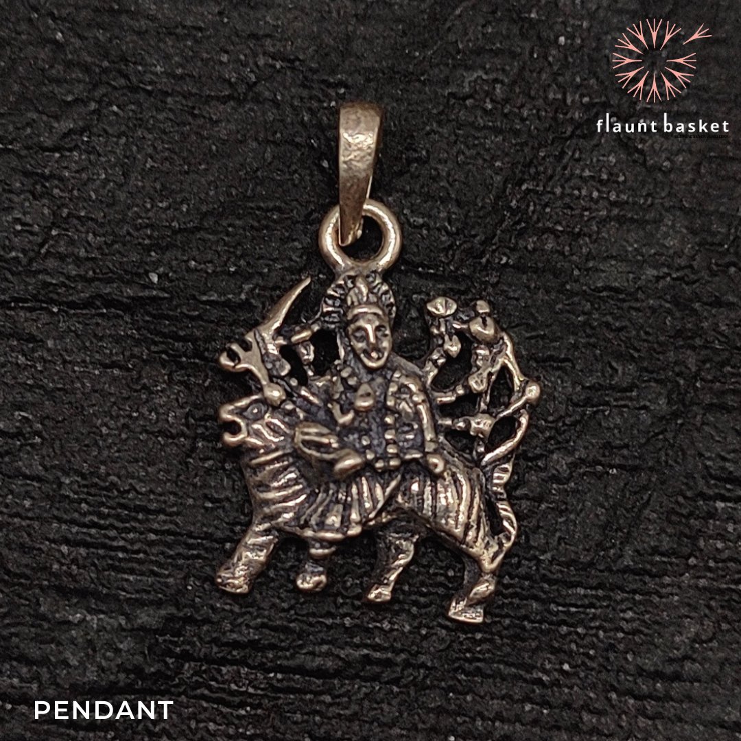 BasketFlaunt's tweet photo. Silver Pendant of Goddess Durga.
Price 460/-
Crafted by 92.5 Pure Silver.
Comes With Flaunt Basket Silver Authentication Certificate.
Website:- https://t.co/kh7N8dgusA
#trendingjewellery #925puresilver
#womensfashion #style #womenswear
#silverjewellery #womenbracelet https://t.co/g58EpFEhmf