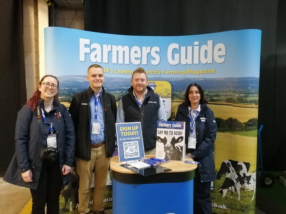 We're all set up and ready for Dairy Tech! Come along to stand L4 and say hello to the Farmers Guide team today!

#dairytech #dairy #livestock #britishfarming #britishfarmers #ukfarmers #ukfarming