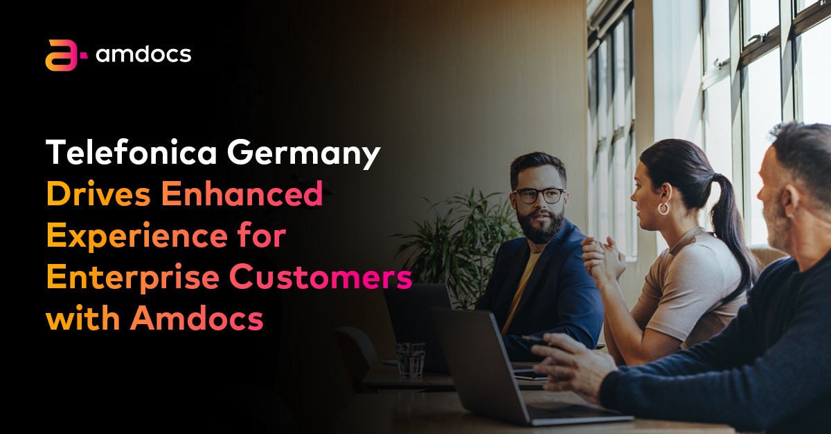 Amdocs's tweet photo. Excited to announce that Amdocs selected by Telefonica Germany to enhance user experience with our cloud-native network optimization suite. Maximizing network performance &amp; accessibility for highest quality services. https://t.co/5wiD6esFSw

#TelefonicaGermany #MakeItAmazing https://t.co/CfGxRKjPEk