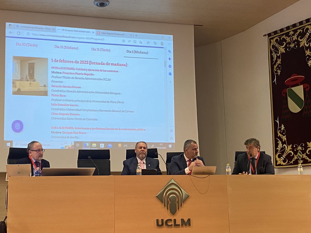Segundo día del Congreso Internacional de #ContrataciónPública en <a href="/uclm_es/">Universidad de Castilla-La Mancha</a>