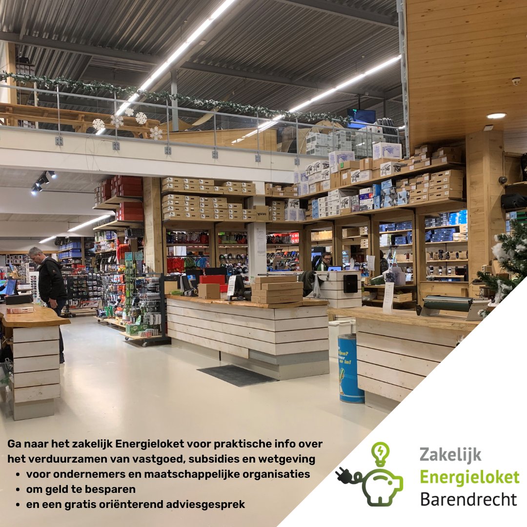 Outdoor XL Barendrecht heeft al een behoorlijk duurzaam pand. Het Oriënterend Adviesgesprek over verdere verduurzaming werd zeer op prijs gesteld. 

Ook verder verduurzamen? Gemeente Barendrecht biedt je een gratis Oriënterend Adviesgesprek aan: barendrecht.zakelijkenergieloket.nl