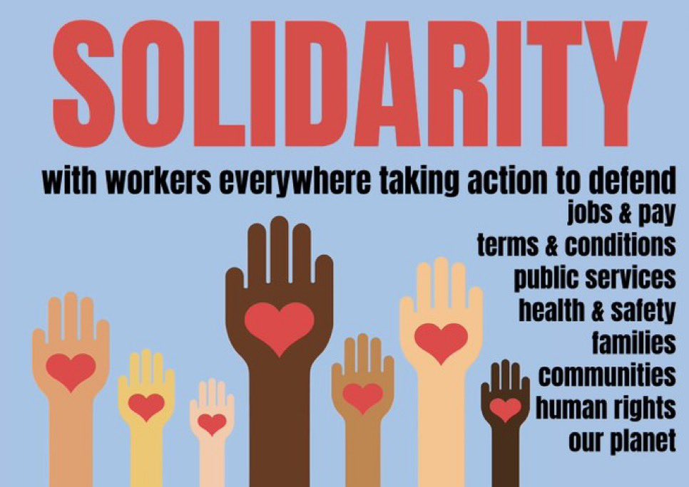 Hello #Solidarity 👊💚👊 with all the #Strikers on #WalkoutWednesday from @UnisonfireR @UnisonDurhamPol
@UNISONClevePol
@UnisonNbriaPol
@UNISONPandJ
@NorthernUNISON
Fighting for better Public Services 👊💚