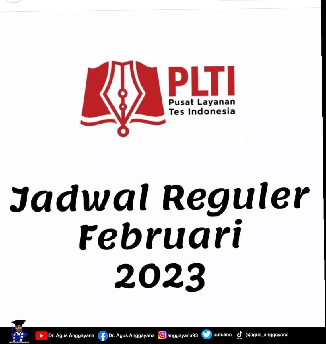 putulino's tweet photo. Ayo siapa yang belum Serdos? 
Jadwal Tes Reguler Februari 2023
https://t.co/QYFz6bcirr

#tes #toep #tpda #serdos #plti #vokasi #akademik #ptn #pts #dosen #peneliti #indonesia #fyp #viral #yp #love #iwayanagusanggayana #agusanggayana #dragusanggayana https://t.co/NUEEar6J2w