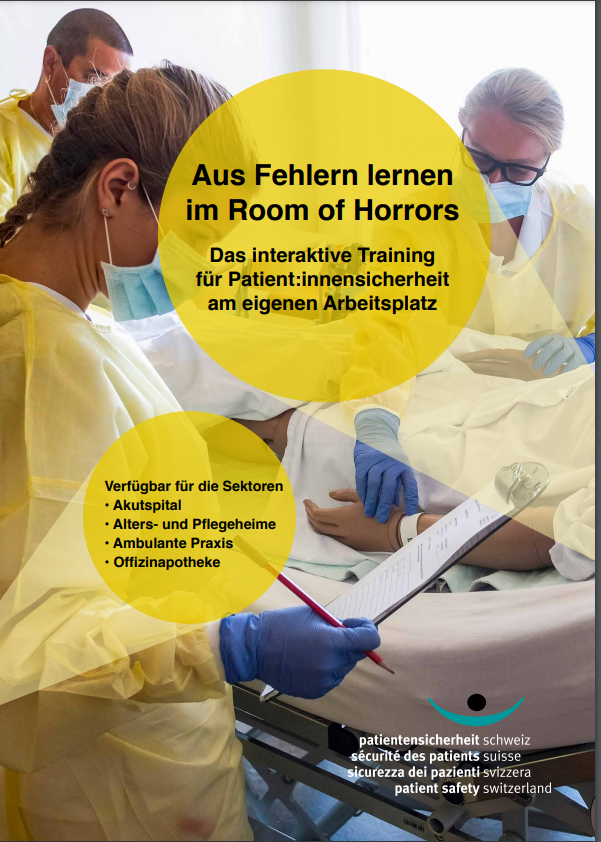 kiriscapuns's tweet photo. Sie sind neugierig, was ein Room of Horrors ist? Unser Flyer enthält wichtige Facts zum Projekt. https://t.co/PQyhAlVesV 
#patientsafetyswitzerland https://t.co/dkq5ve4jcY