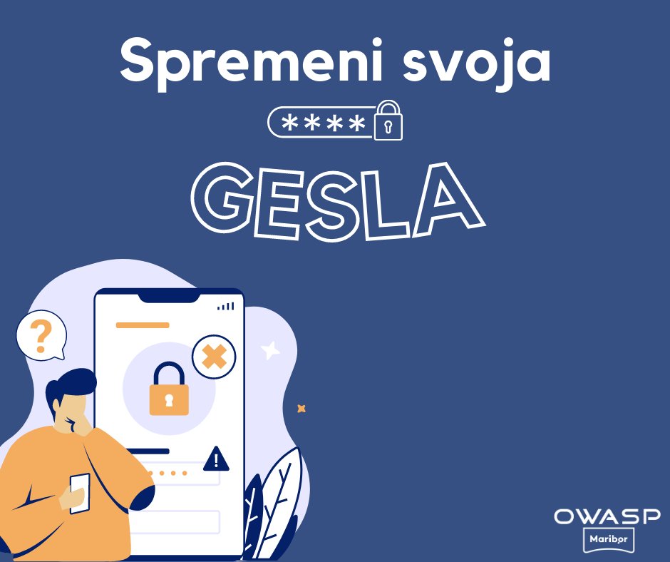 OwaspMaribor's tweet photo. 1️⃣.  februar je že od leta 2012 poznan kot "Change Your Password Day". Začetnik je Matt Buchanan, poslovnež, kateremu so hekerji kar 2x vdrli v račune. Na njegovo pobudo je 1. februar postal dan, ko si spremenimo gesla in tako zmanjšamo možnost, da tudi mi postanemo žrtev vdora💡 https://t.co/0Ct0WS05gH