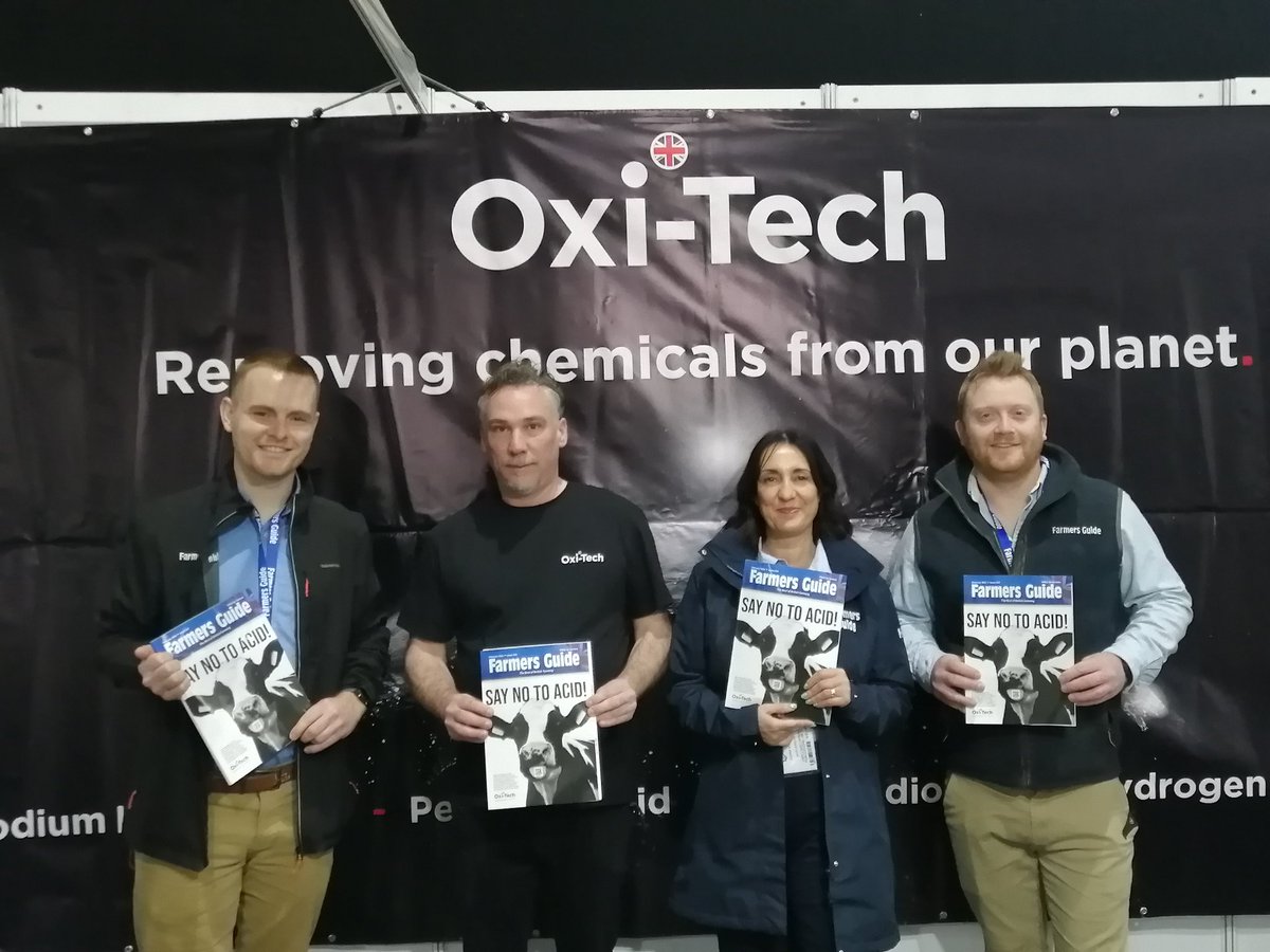 FarmersGuide's tweet image. Great catching up with our friends Oxi-Tech Solutions at #dairytech this morning - who are also the cover stars for our February issue!

Head to stand B242 to find out more about Oxi-Tech&apos;s revolutionary chemical free disinfection technology

#dairy #livestock #britishfarming
