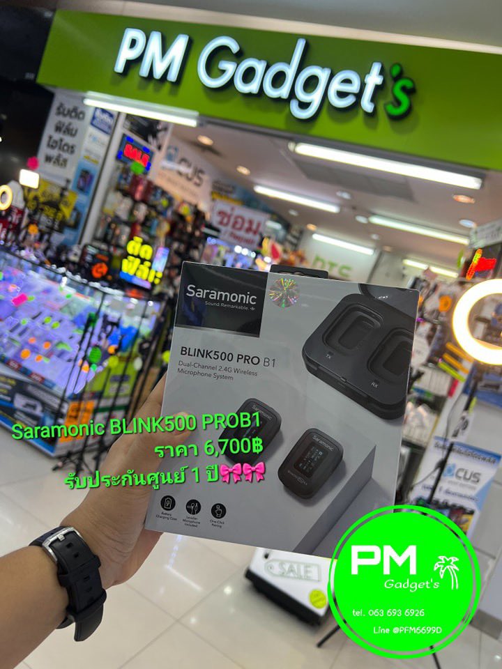 PmGadget's tweet image. #saramonicblink500 
#Saramonic 
#micwireless 
#ขอให้วันนี้เป็นวันที่ดีนะครับ😊 

ไมโครโฟนคุณภาพสูงที่เก็บเสียงได้ชัดเจน ส่งสัญญาณได้เเละเสถียรไกลถึง 100 เมตร 

P͛M͛ Gadget's ฟอร์จูน พระราม ๙
ชั้น2 ห้อง2031 #ข้างKTC🔥
โทร 063 693 6926
Line😊 lin.ee/zsnlJlm