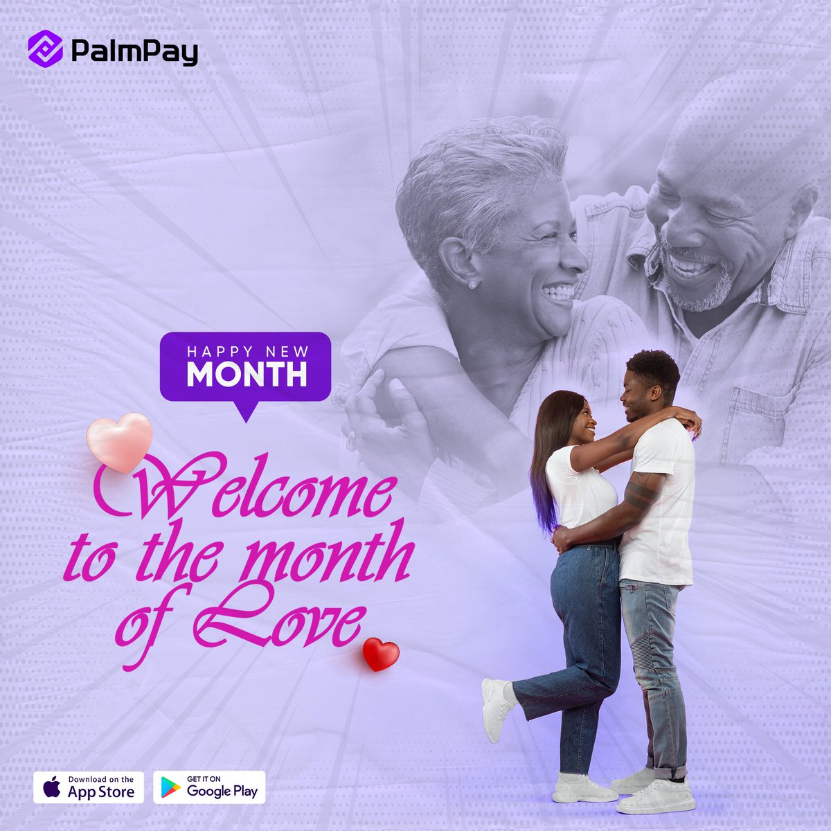 Happy new month everyone!

Welcome to the month of Love. What do you love the most about #February

Watch out for something spicy from us this month 😉 

#PalmPay #HappyNewMonth