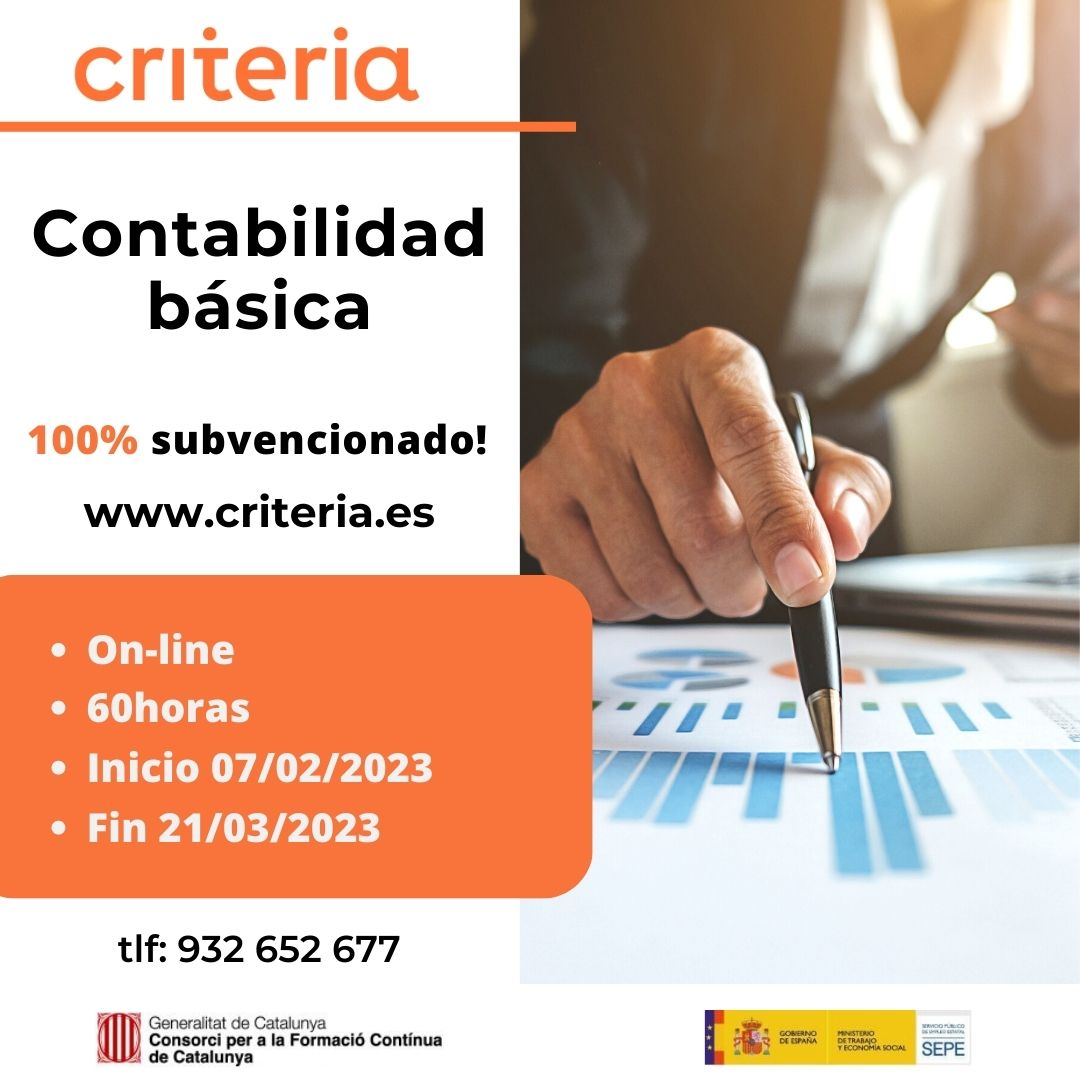 En el curso totalmente subvencionado de "Contabilidad básica" aprenderás a situar la contabilidad en el entorno de la empresa, definir los objetivos de la contabilidad y cuáles son sus límites.

Reserva tu plaza! hubs.ly/Q01zT4mP0

#formación #cursos #subvencionados