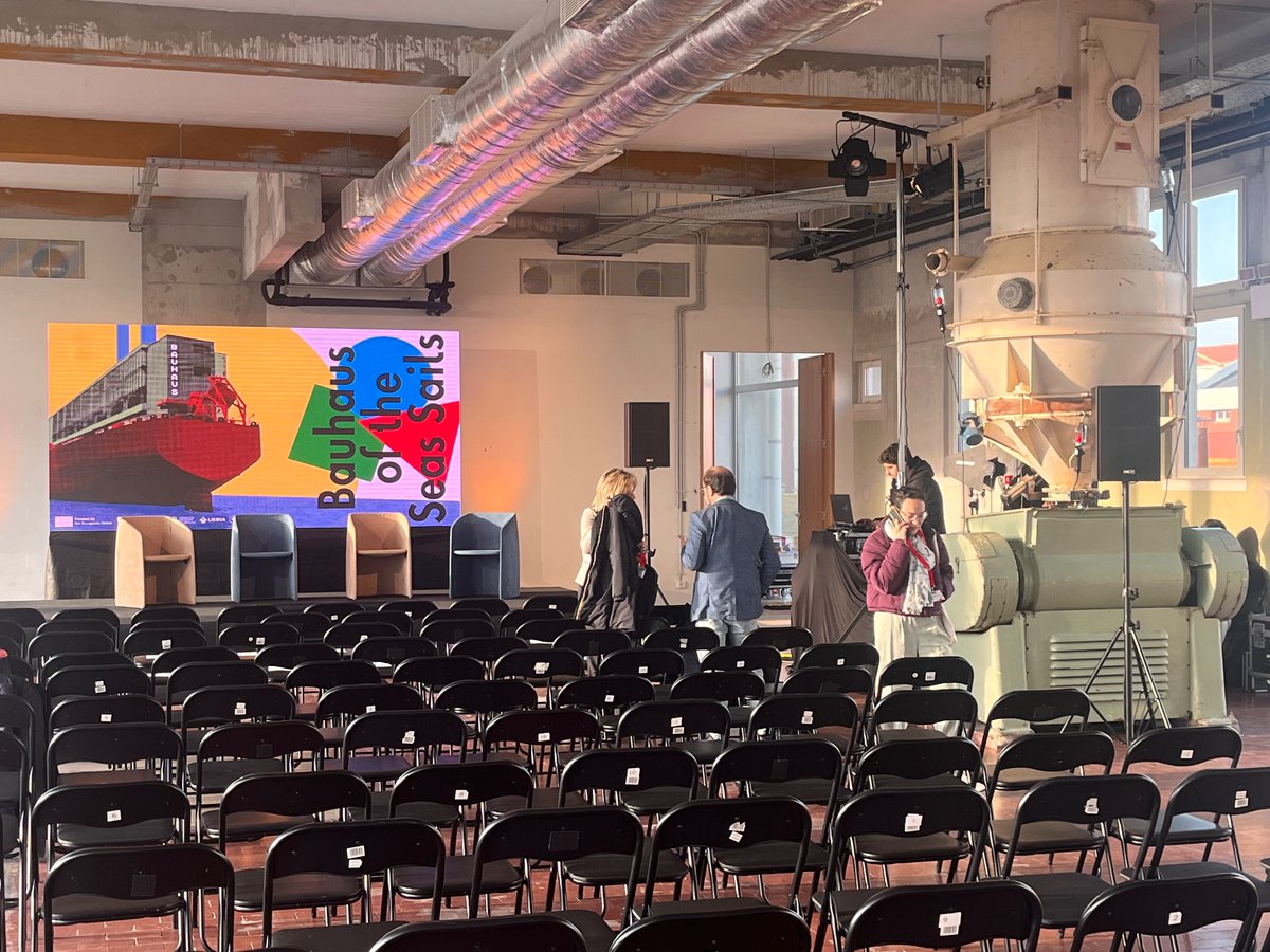 Getting ready to kickoff <a href="/BauhausSeas/">Bauhaus of the Seas</a> event in the incredible space @HCBeato