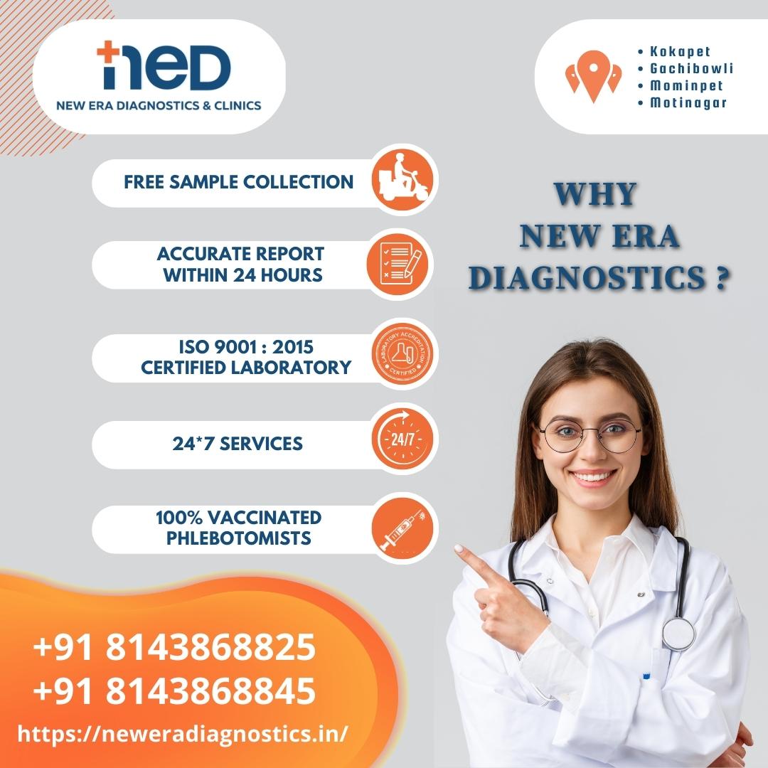 👉#NewEraDiagnostics #provides #DiagnosticServices
⭐️#DoorStepServices
⭐️#InstantReports (Accurate Report Within 24 Hours)
⭐️#AffordablePrices
⭐️ISO 9001 : 2015 #CertifiedLaboratory
⭐️ #24x7service
⭐️100% #Vaccinated #phlebotomists
📲+91 8143868825, +91 8143868845
