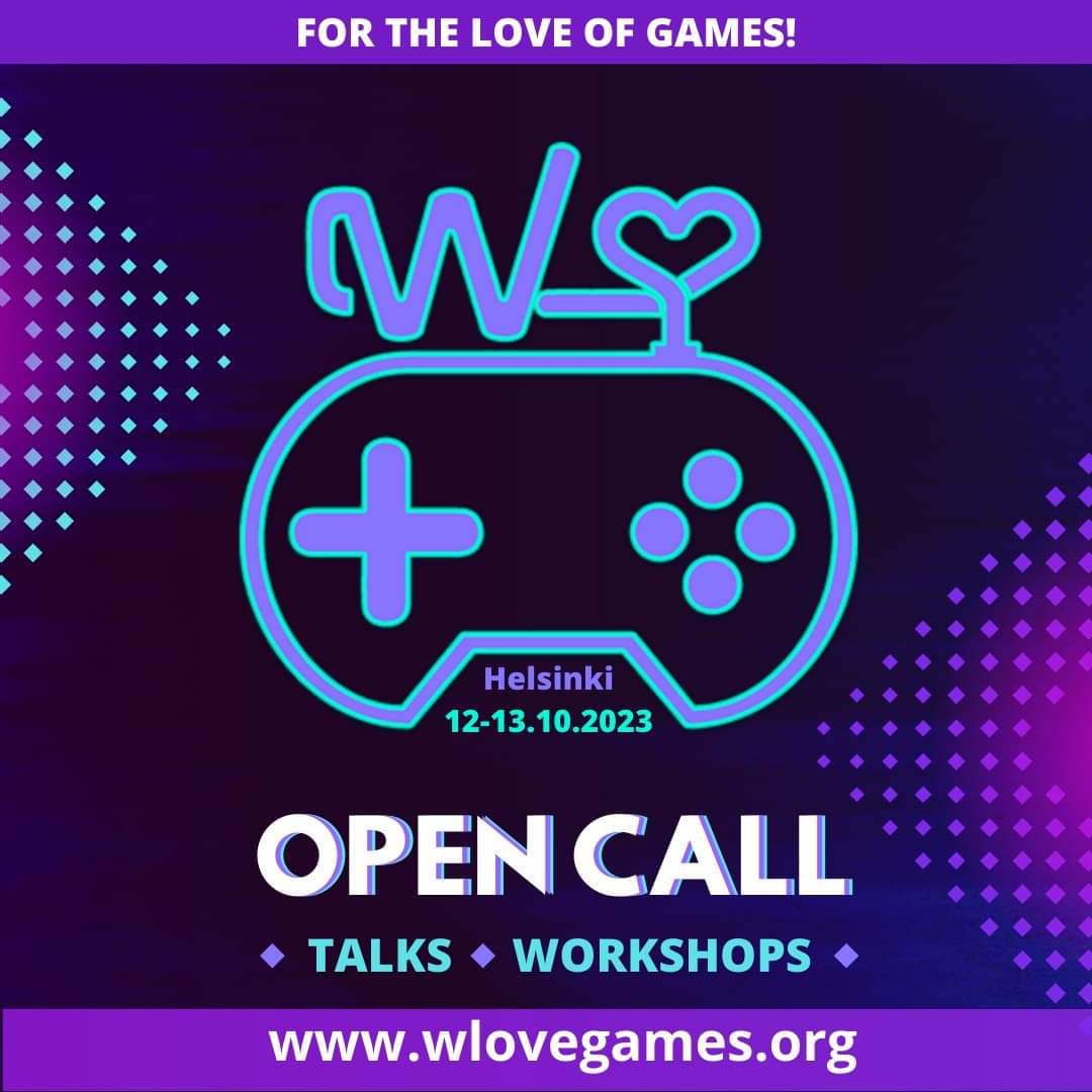 WLoveGames's tweet photo. 💜CALL FOR SPEAKERS💜

#WLG23

The 5th anniversary of our hybrid event W Love Games Conference is upon us and we are exited to hear the stories, expertise and the latest achievements from game developers world-wide!

https://t.co/49iIzYTJo6

#gamedev #DEI #diversity #inclusion https://t.co/5evJVeFtAR