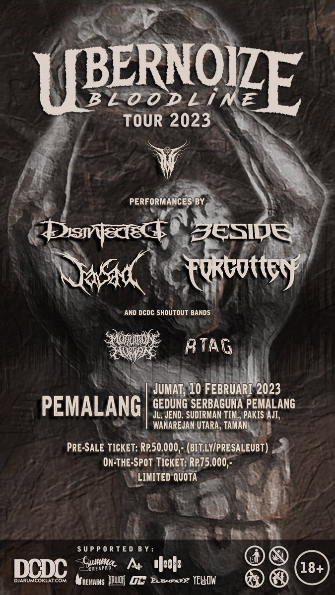 Tiket presale

bit.ly/PRESALEUBT